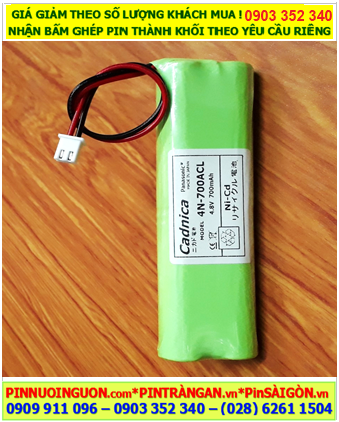 CADNICA 4N-700ACL, Pin sạc CADNICA 4N-700ACL (4.8v-700mAh) chính hãng, Xuất xứ NHẬT